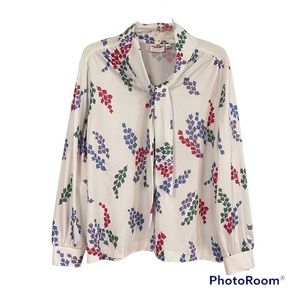 The Fire Islander Woman Womens Size 36 Floral Long Sleeve‎ Blouse